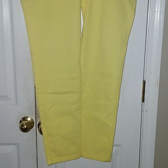 Verox yellow skinny jeans  Sz 16 EUC  these run small see measurements 33W - Picture 2 of 9